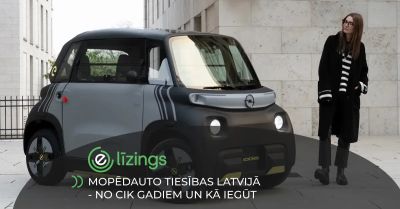 Mopēdauto tiesības Latvijā - no cik gadiem un kā iegūt